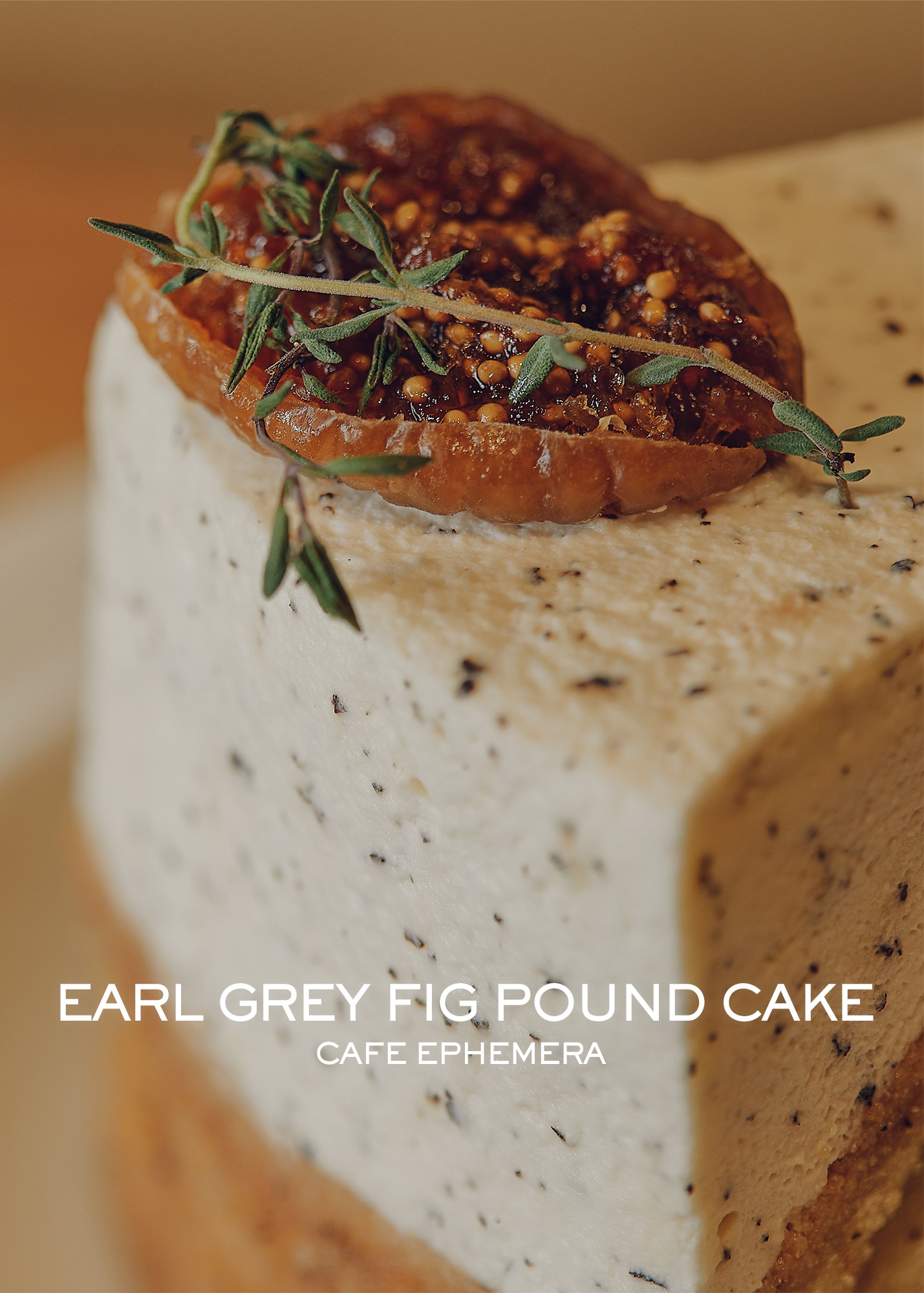 Earl grey fig pound cake,자체브랜드