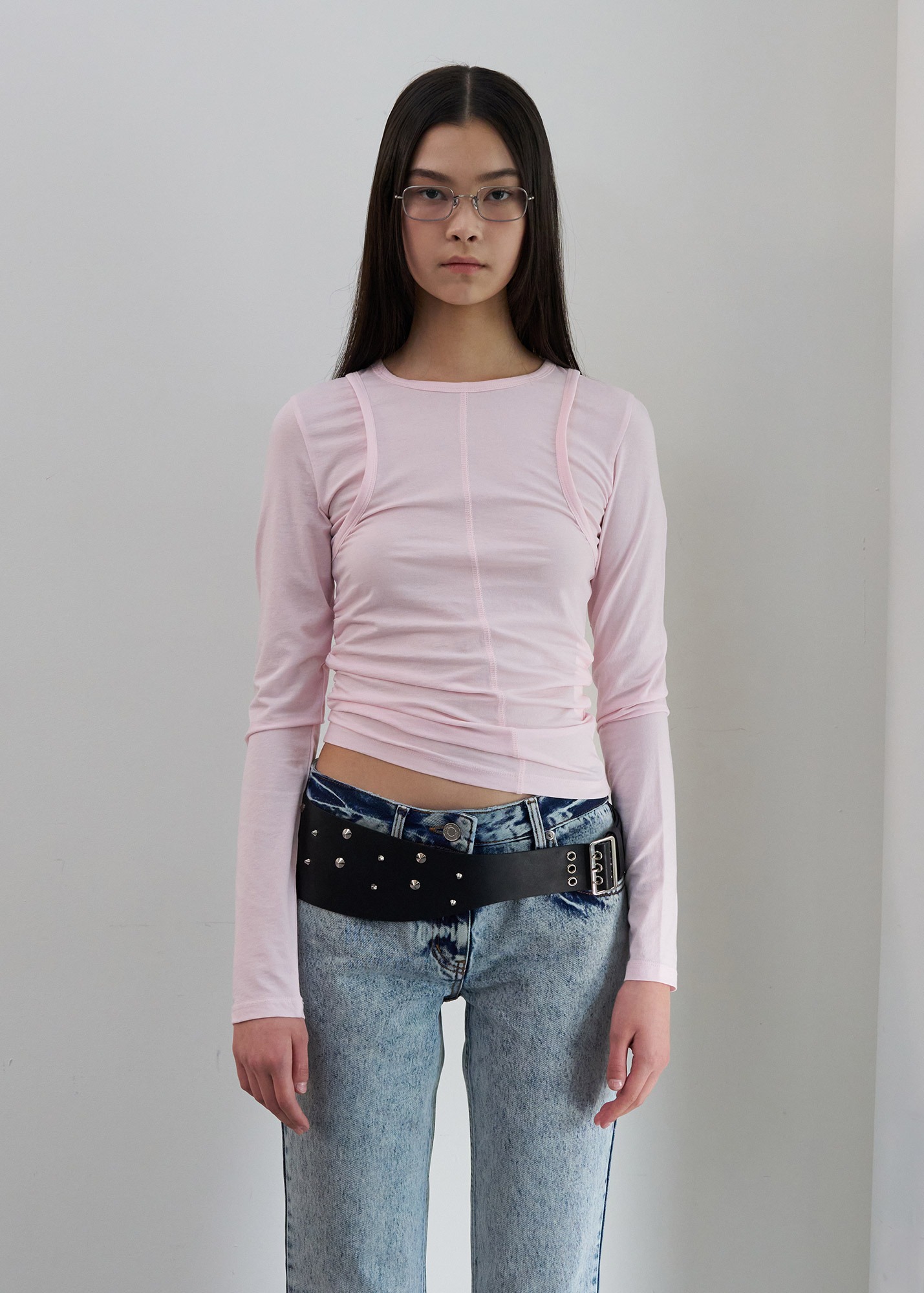 LCDC™,[2nd REORDER] LAYERED LONG SLEEVE JERSEY TOP (PINK)