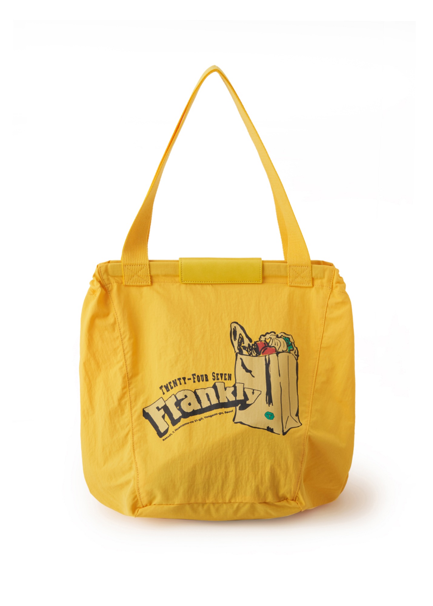 FRANKLY Grocery Tote Bag, Yellow,FRANKLY