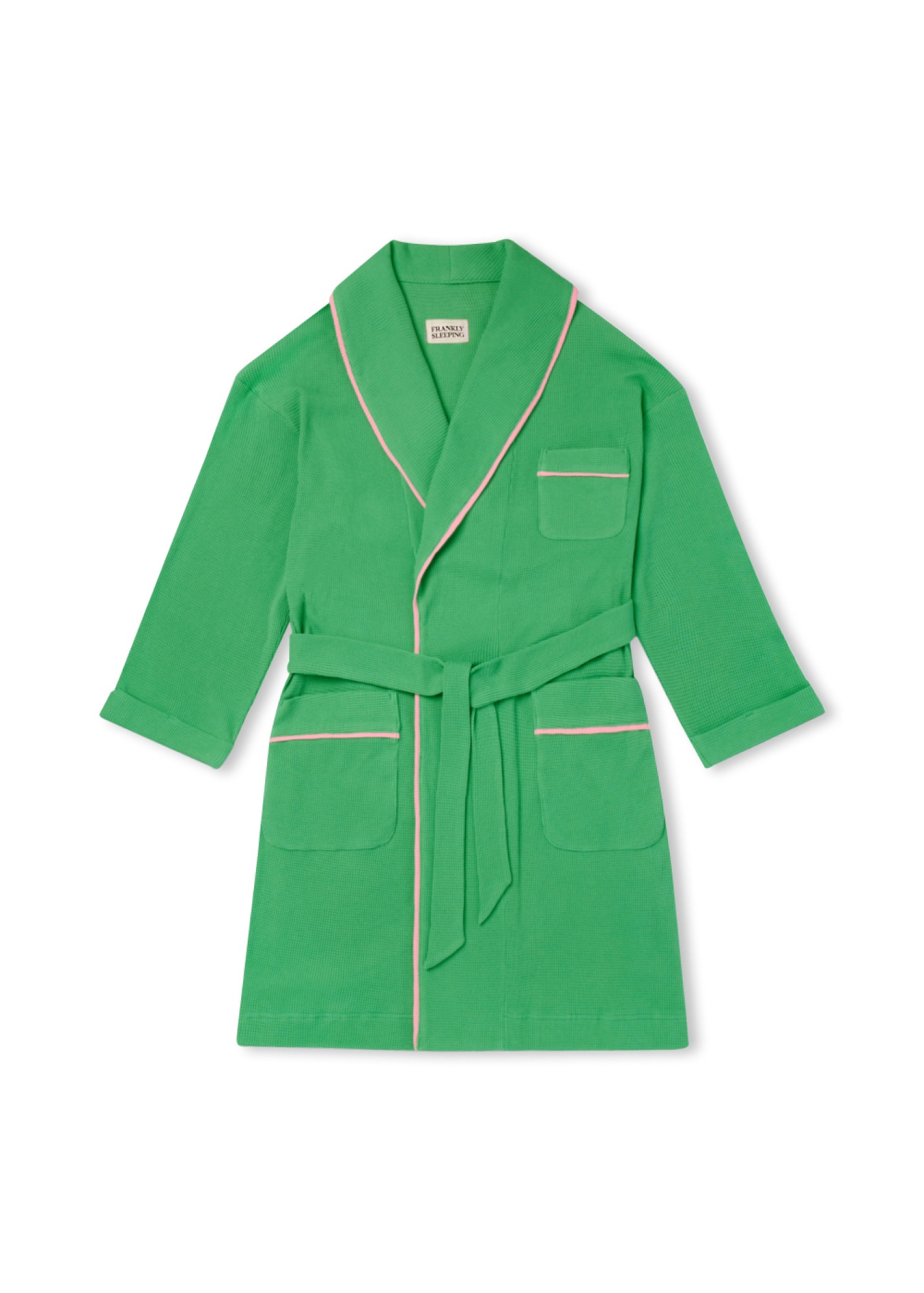 Waffle Summer Robe, Green,FRANKLY
