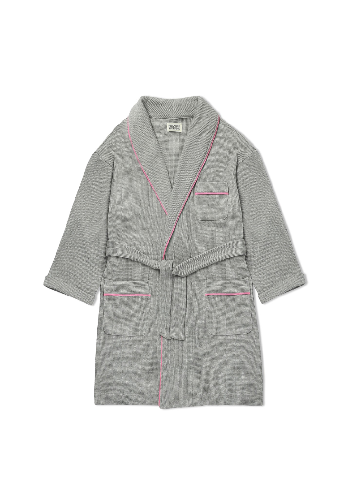 Waffle Summer Robe, Gray,FRANKLY