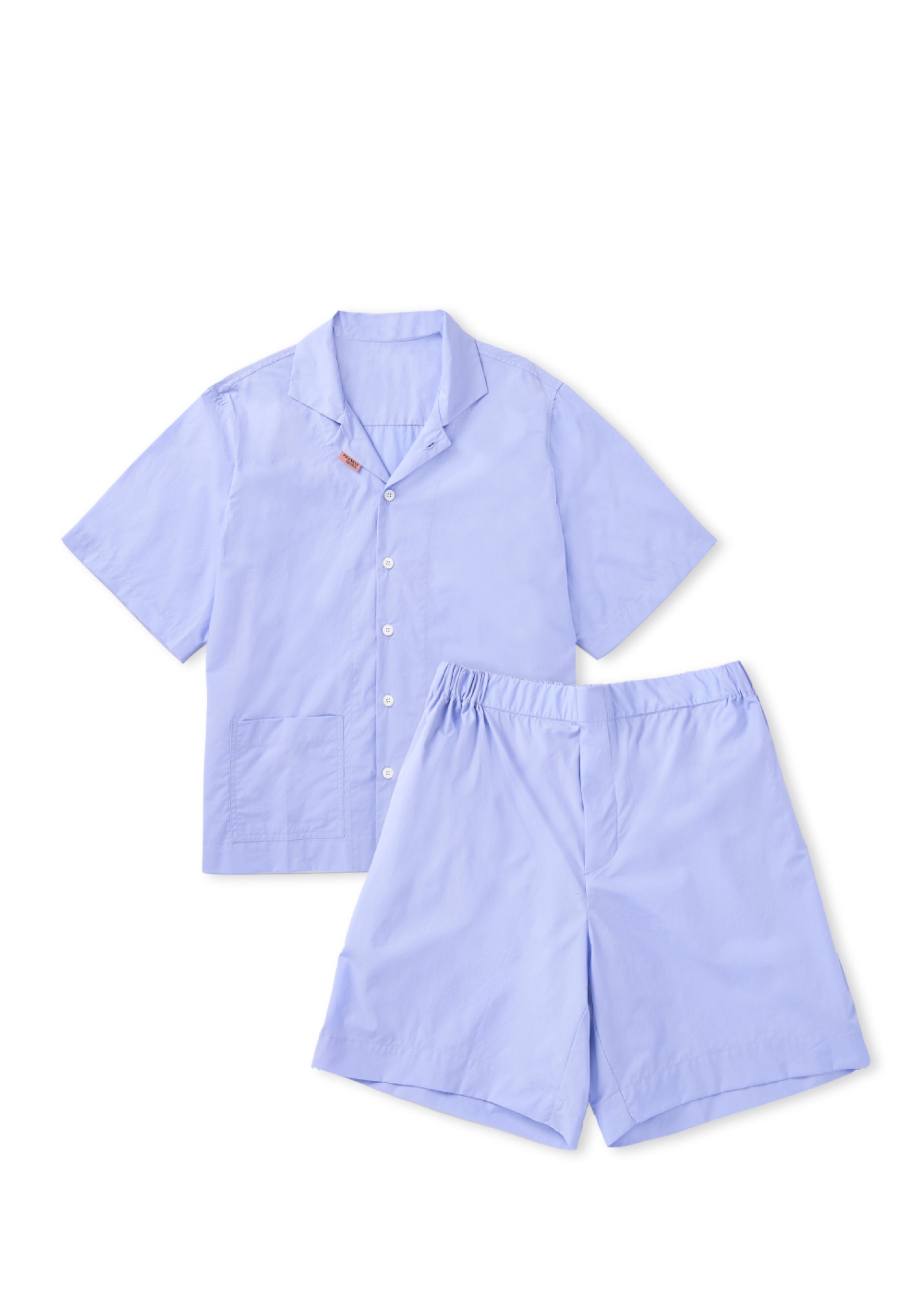 Pure Cotton Solid Pajama Set, Lavender,FRANKLY