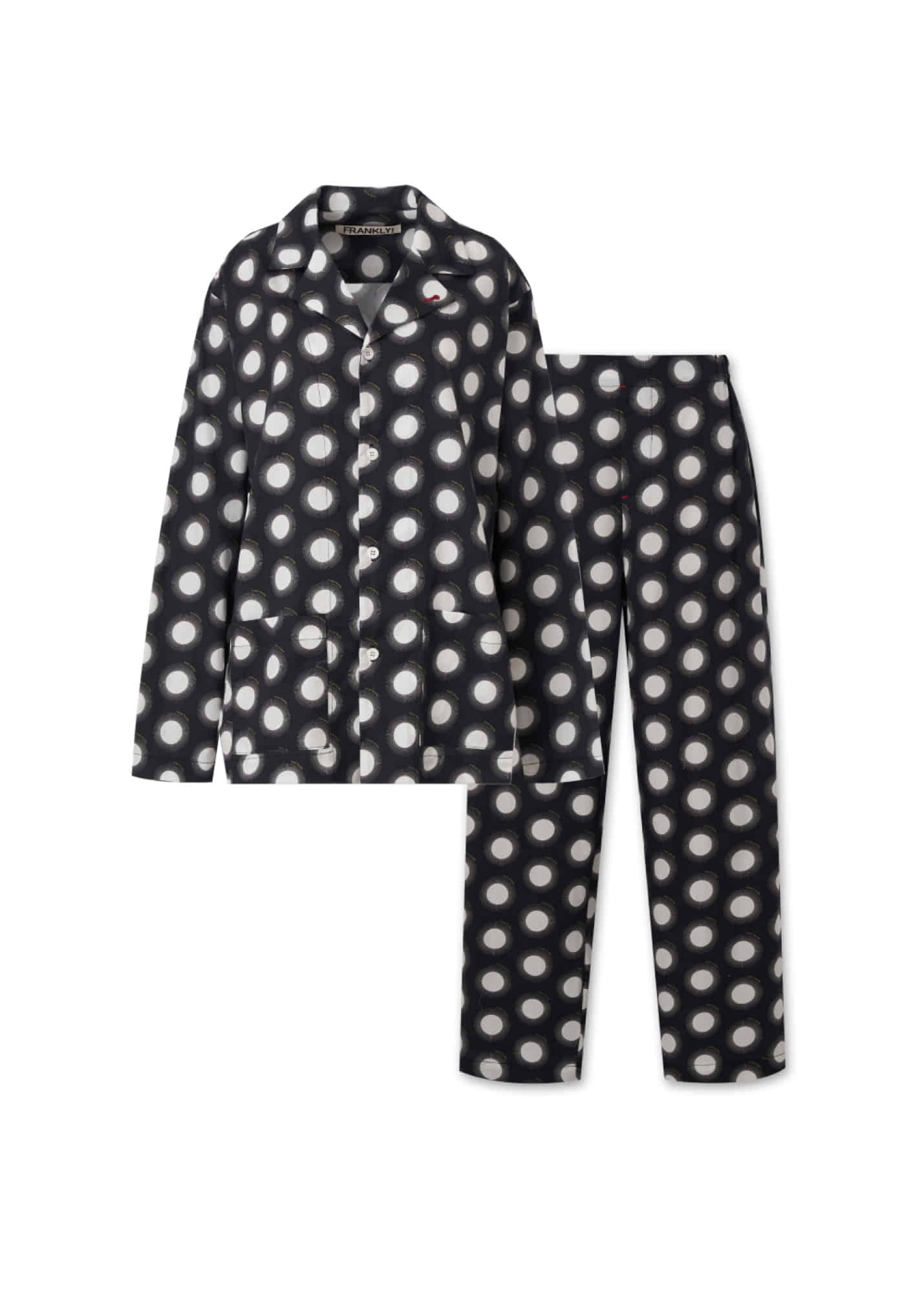 Sun Pattern Pajama Set - Black,FRANKLY